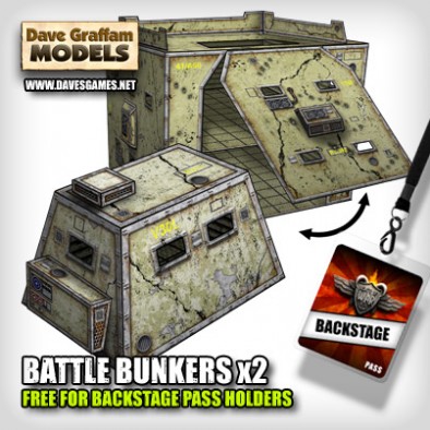 Battle Bunkers x2 Free for Backstage Pass Holders on Beasts of War