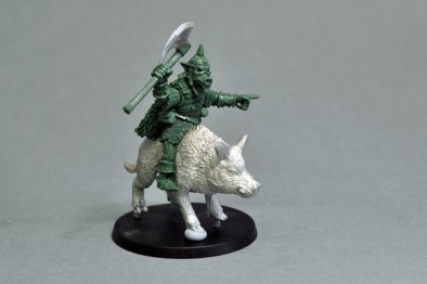 Otherworld Miniatures - Orc Boar Rider Chieftain