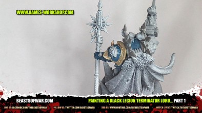 Painting a Black Legion Terminator Lord... part 1