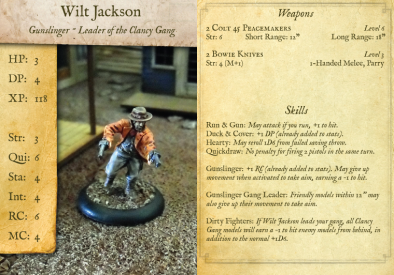 Wilt Jackson Character Card