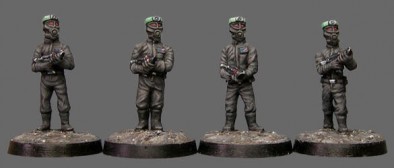 28mm Sci-fi Miniatures MKII Fed Troopers