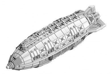 Aufseher Class Assault Airship (Front)