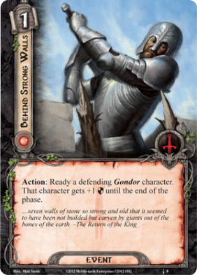 Behind Strong Walls Card