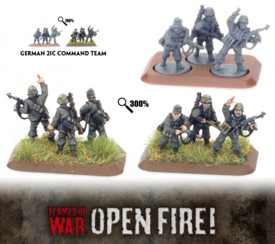 Flames of War - German 21C Command Team