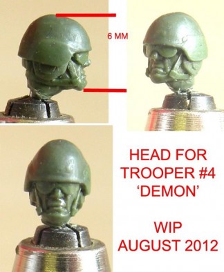 Trooper Head - Demon