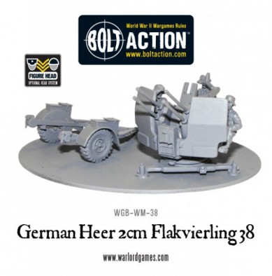 Warlord - German Heer 2cm Flakvierling 38