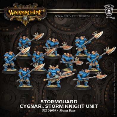 Cygnar - Stormguard Storm Knight Unit
