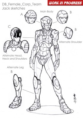 DreadBall Female Corporation Team