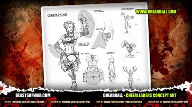 DreadBall - Cheerleaders Concept Art
