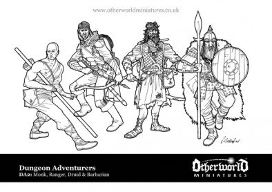 Monk, Ranger, Druid, Barbarian