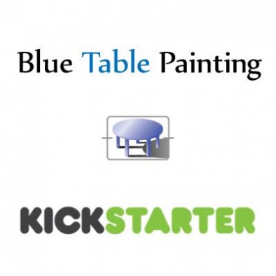 Blue Table Painting Kickstarter