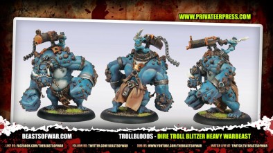 Trollbloods - Dire Troll Blitzer Heavy Warbeast