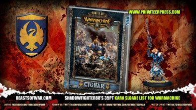 ShadowFighter88's 35pt Kara Sloane List for Warmachine