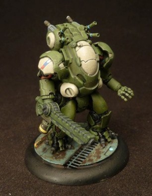 28mm Carapace Armoured NRF Heavy Trooper (Front)