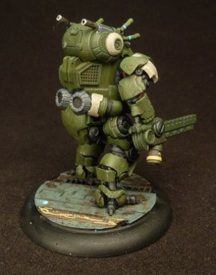 28mm Carapace Armoured NRF Heavy Trooper (Rear)