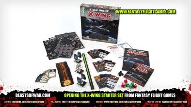 Opening the X-Wing Starter Set from Fantasy Flight Games