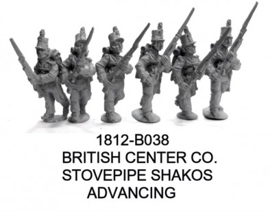 British Infantry in Stovepipe Shakos