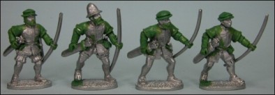 English Longbowmen Advancing