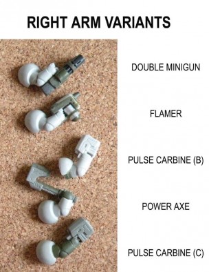 Grymn Right Arm Variants