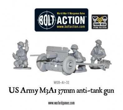 US Army M3A1 37mm Anti Tank Gun