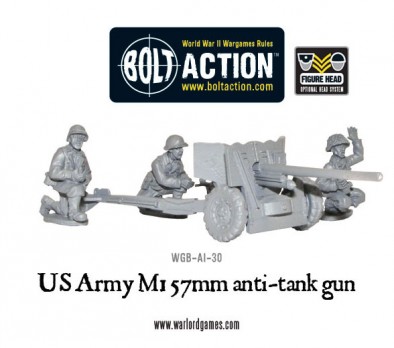 US Army M1 57mm Anti Tank Gun