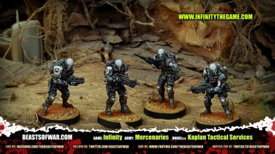 Game: Infinity Army: Mercenaries Model(s): Kaplan Tactical Services