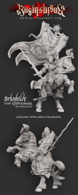 Mounted Brunhilde