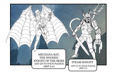 Mechana Bat and Steam Knight