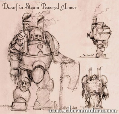 Dwarf Steam Armour Concept