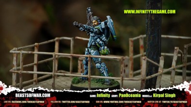 Game: Infinity Army: PanOceania Model(s): Kirpal Singh