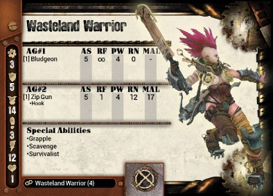 Wasteland Warrior Card