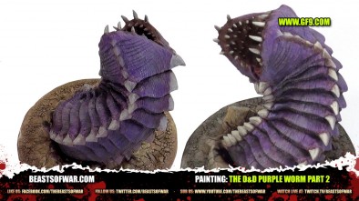 3CU Painting the D&D: Purple Worm Part 2