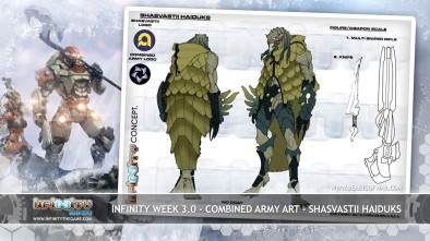 Infinity Week 3.0 - Combined Army art - Shasvastii Haiduks