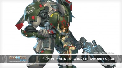 Infinity Week 3.0 - Mercs art - Anaconda Squad