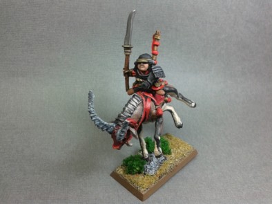 Mounted Halfling Samurai (Locking Horns)