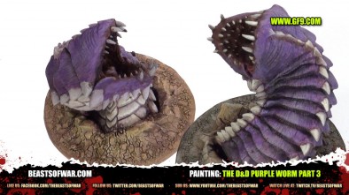 Painting the D&D: Purple Worm Part 3