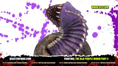 3CU Painting the D&D: Purple Worm Part 4
