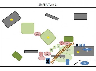 Space Marine & Blood Angel Turn 1