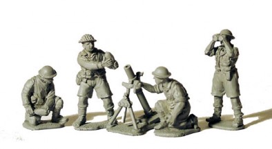 British 3" Mortar and Four Crew