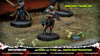 Game: Infinity Army: Yu Jing Model(s): Imperial Agent Pheasant Rank