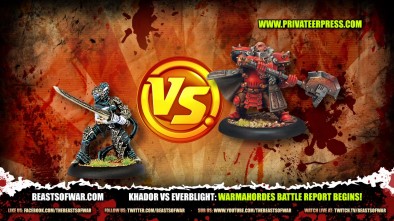 Khador Vs. Everblight: Warmahordes Battle Report Begins!