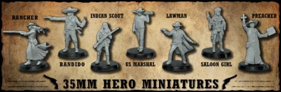 Shadows of Brimstone Hero Miniatures