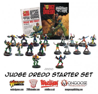 Judge Dredd Miniatures Game Components