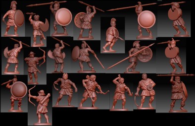 Ancient Greek Peltasts & Unarmoured Hoplite