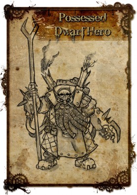 Possessed Dwarf Hero with Staff