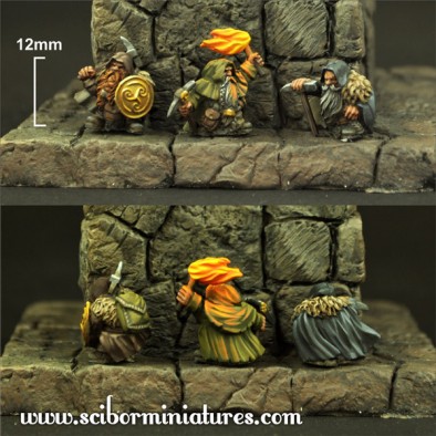 15mm Dwarf Miners