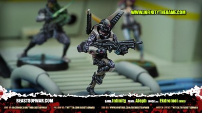 Game: Infinity Army: Aleph Model(s): Ekdromoi (HMG)