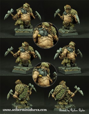 Dwarf Miner with Pick Axes