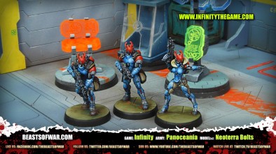 Game: Infinity Army: Panoceania Model(s): Neoterra Bolts