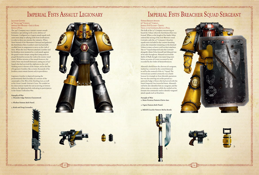 Imperial Fists Scheme AGE OF DARKNESS The Bolter And Chainsword